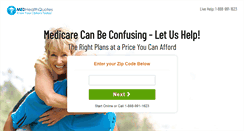 Desktop Screenshot of medhealthquotes.com