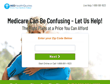 Tablet Screenshot of medhealthquotes.com